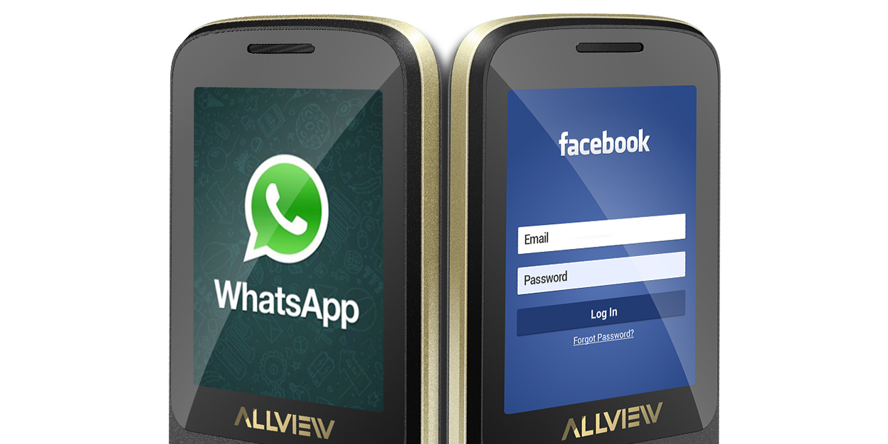 Tlačítkový telefon AllView M9 Connect nabídne předinstalovaný Facebook a Whatsapp!